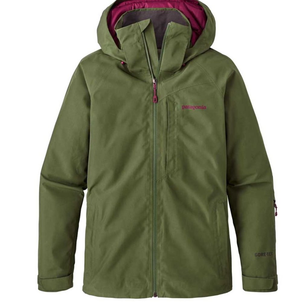 Patagonia Insulated Powder Bowl Ski Snowboard Jacket in Buffalo Green (Size XS)